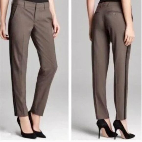 VINCE Tapered Tuxedo Pants Trousers SZ 6 - Picture 1 of 16